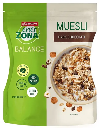 Balance Musli, ciocolată neagră, 230 g, Enervit EnerZona