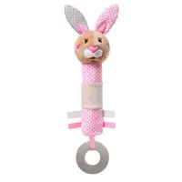 Jucărie care scârțâie cu teether Babyono - Julia the Bunny