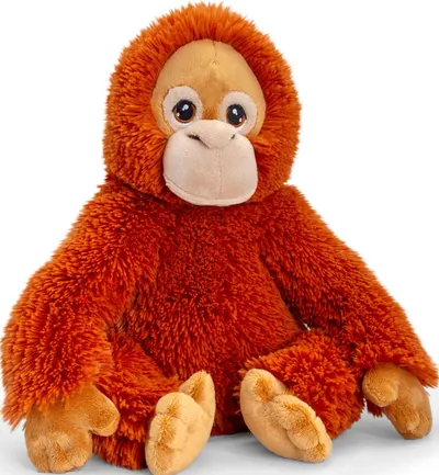 Jucarie ecologica de plus Keel Toys Keeleco - Urangutan, 18 cm