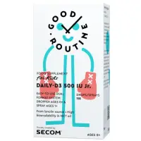 Vitamina D3 Daily-D3 500 IU Junior, Good Routine, Secom | 15 ml