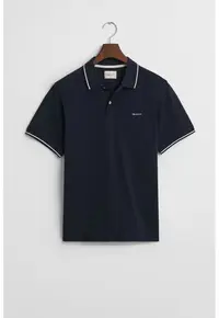 Tricou polo barbati - Albastru Inchis - Logo Brodat - Regular Fit 2316 - Albastru inchis