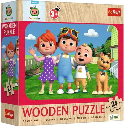 Puzzle din lemn pentru copii Trefl din 24 piese - Cocomelon