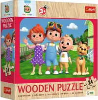 Puzzle din lemn pentru copii Trefl din 24 piese - Cocomelon