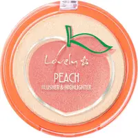 Lovely - Fard de obraz și iluminator pentru față Peach, 7 g