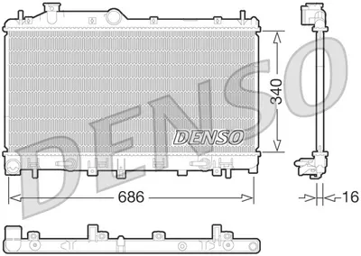 Radiator apa racire motor (transmisie automata) SUBARU LEGACY V, OUTBACK 2.0 2.5 dupa 2009