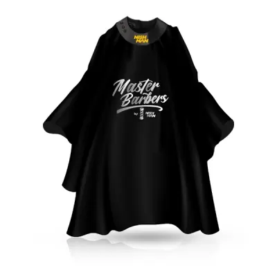 Pelerina - NISH MAN - frizerie/coafor MASTER BARBERS - Guler Neopren - Neagra