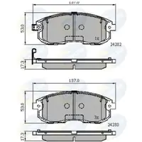 Set placute frana, frana disc COMLINE CBP32025