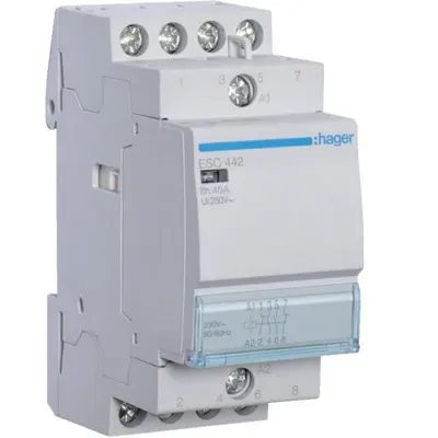 Contactor 40A, 2ND+2NI, 230V Hager ESC442