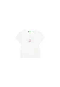 Tricou pentru fete 3I1XG10HU - Bumbac - Alb - Alb