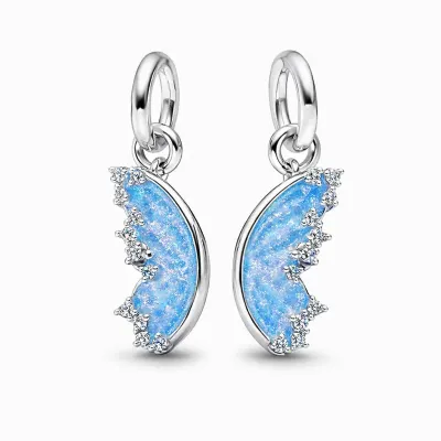 Talisman Pandantiv Aripi Fluture Cu Argint