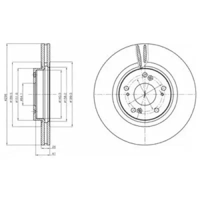 Disc frana DELPHI BG4224