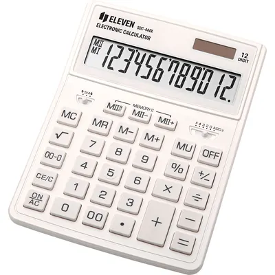 Calculator Eleven - SDC-444XRWHE, 12 cifre, alb