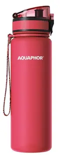Sticlă de apă filtrantă Aquaphor - City, Filter, 0.5 l, roşu