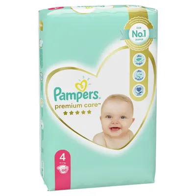 Scutece bebelusi Pampers - Premium Care 4, 68 buc.