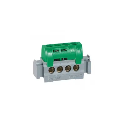 IP2X terminal block - earth (verde) - 4 x 1.5 to 16² - L. 47 mm