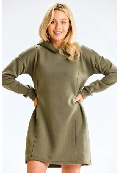 Rochie dama Bumbac - M331 - Kaki -