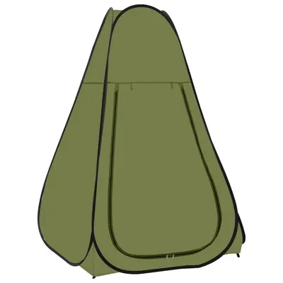vidaXL Cort de duș pop-up, verde