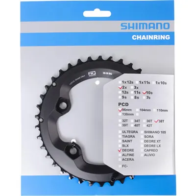 Foaie Shimano FC-M6000-2 38T BCD 96mm pentru 10 viteze