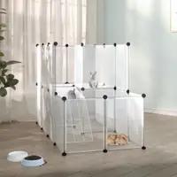 Gossi cusca pentru animale mici transparent 142x74x93 cm pp si otel