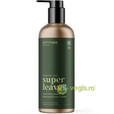 Sampon Hranitor cu Bergamota si Ylang Ylang Super Leaves 473ml