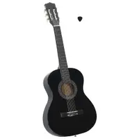 vidaXL Chitară clasică pentru începători și copii, negru, 3/4 36"
