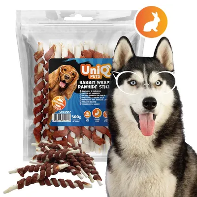 Stix piele & iepure 50 % proteina Uniq 500 g