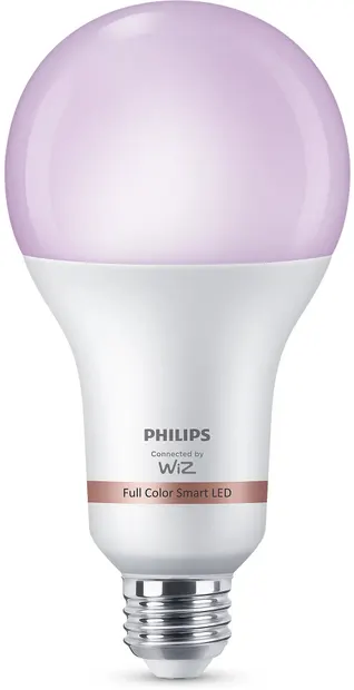 Bec inteligent Philips - Frosted, 18.5W LED, E27, A80, RGB, dimmer