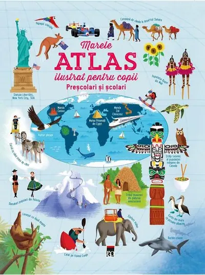 Marele atlas ilustrat pentru copii - Hardcover