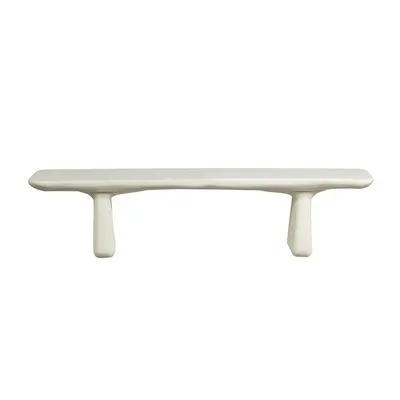 Bancă de grădină fildeș din plastic Loggia – WOOOD