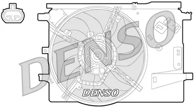 Ventilator radiator (cu carcasa) potrivit FIAT GRANDE PUNTO, PUNTO, PUNTO EVO; OPEL CORSA D, CORSA D HATCHBACK 0.9-1.4LPG 06.05