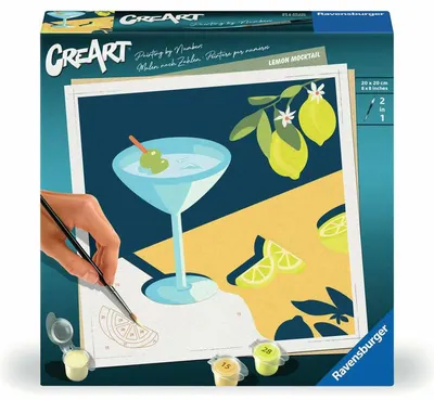 Set de pictură pe numere Ravensburger CreArt - Mojito cu lămâie