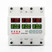Releu TRIFAZIC siguranta digitala de protectie tensiune 220V 1-100A recuperare automata STVP-935-100A