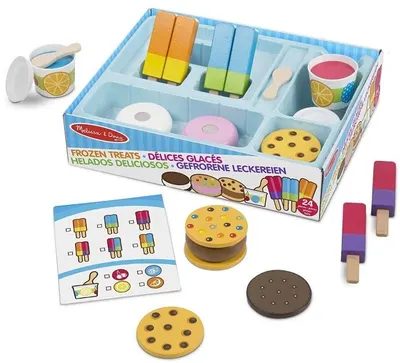 Set din lemn Melissa & Doug - Delicatese congelate