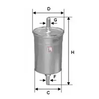 Filtru combustibil SOFIMA S 1850 B