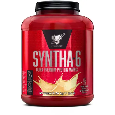 Pudra proteica proteine din zer izolat proteic Syntha 6 New York Vanilla Cheesecake, 2.26kg, BSN