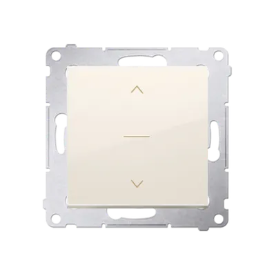 Intrerupator control jaluzele trei pozitii1-0-1, 10A, 250V~, conectare rapida (fitinguri push-in), crem