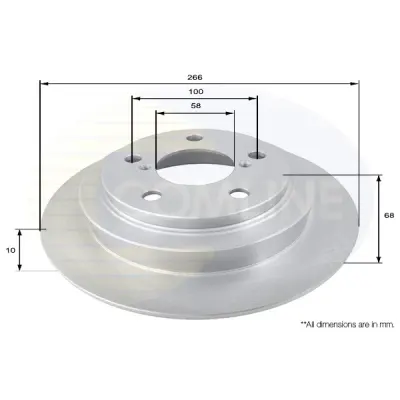 Disc frana COMLINE ADC0809