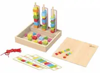 Set din lemn Classic World - forme geometrice
