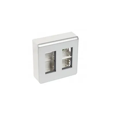 Cutie aparenta - pentru 2x4 module - Alu
