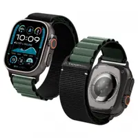Curea Spigen WBF1 pentru Apple Watch 49mm / 46mm / 45mm / 44mm Series, Neagra Verde AMP10223