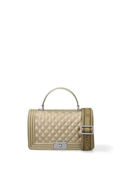 Geanta crossbody de piele ecologica Aurélie Elite - Kaki