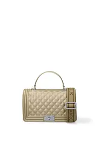 Geanta crossbody de piele ecologica Aurélie Elite - Kaki