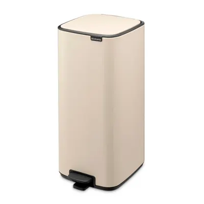 Coș de gunoi bej cu pedală din oțel 30 l Bo – Brabantia