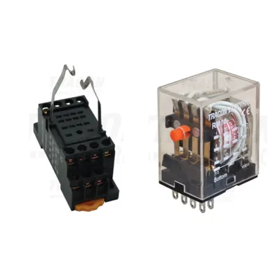 Pachet Releu 110V AC RM14 cu Soclu PYF14A - Control Extins