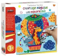 Carduri de colorat CreaLign - Cercetători, 6 buc