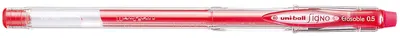 Roller cu gel si radiera Uniball Signo Erasable – Rosu, 0.5 mm