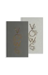 Wedding Vows Book: A Set of Heirloom-Quality Vow Books with Foil Accents and Hand Drawn Illustrations