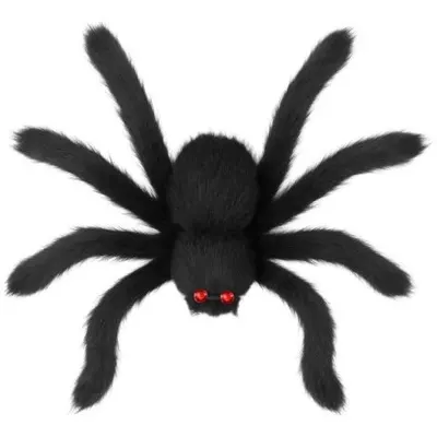 Decor paianjen negru 90 cm