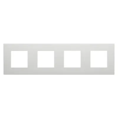 Placa Ornament Dahlia - in Technopolymer - 4 Modul Horizontal/vertical - Light Grey