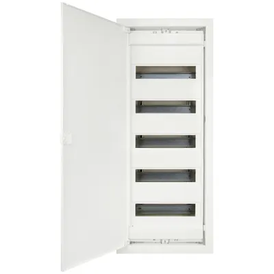 Flush mounting enclosure hollow wall 60+10 modules, 5 rows